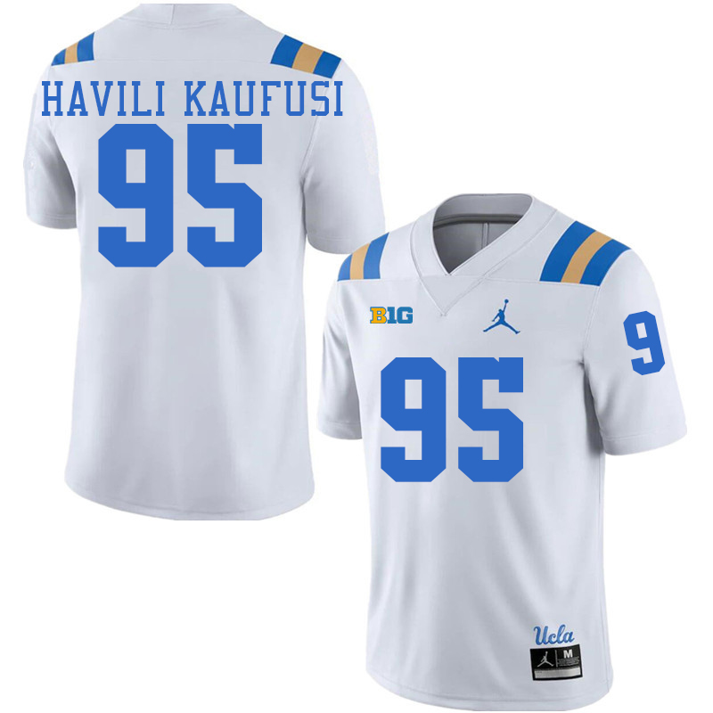 UCLA Bruins #95 Sitiveni Havili Kaufusi Big 10 Conference College Football Jerseys Stitched Sale-White